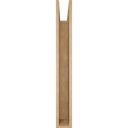 Ekena Millwork - BKTUR055X32X44WTL05RCPR - Timberthane Faux Wood Westlake Style Bracket, Block Ends, 5 1/2"W x 32"D x 44"H, Primed Tan