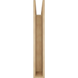 Ekena Millwork - BKTUR055X34X38WTL05RCPR - Timberthane Faux Wood Westlake Style Bracket, Block Ends, 5 1/2"W x 34"D x 38"H, Primed Tan