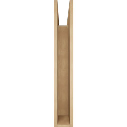 Ekena Millwork - BKTUR055X36X36WTL05RCPR - Timberthane Faux Wood Westlake Style Bracket, Block Ends, 5 1/2"W x 36"D x 36"H, Primed Tan
