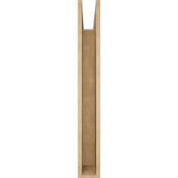 Ekena Millwork - BKTUR055X36X44WTL05RCPR - Timberthane Faux Wood Westlake Style Bracket, Block Ends, 5 1/2"W x 36"D x 44"H, Primed Tan