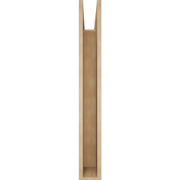 Ekena Millwork - BKTUR055X38X44WTL05RCPR - Timberthane Faux Wood Westlake Style Bracket, Block Ends, 5 1/2"W x 38"D x 44"H, Primed Tan