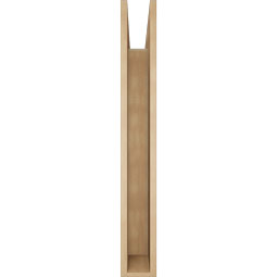 Ekena Millwork - BKTUR055X42X42WTL05RCPR - Timberthane Faux Wood Westlake Style Bracket, Block Ends, 5 1/2"W x 42"D x 42"H, Primed Tan