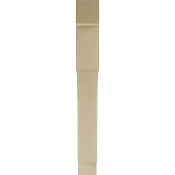 Ekena Millwork - BKTUR055X42X48WTL05RCPR - Timberthane Faux Wood Westlake Style Bracket, Block Ends, 5 1/2"W x 42"D x 48"H, Primed Tan