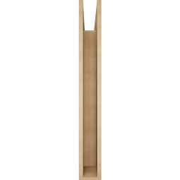 Ekena Millwork - BKTUR055X44X44WTL05RCPR - Timberthane Faux Wood Westlake Style Bracket, Block Ends, 5 1/2"W x 44"D x 44"H, Primed Tan