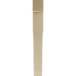 Ekena Millwork - BKTUR055X46X46WTL05RCPR - Timberthane Faux Wood Westlake Style Bracket, Block Ends, 5 1/2"W x 46"D x 46"H, Primed Tan