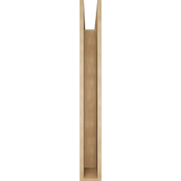 Ekena Millwork - BKTUR055X46X46WTL05RCPR - Timberthane Faux Wood Westlake Style Bracket, Block Ends, 5 1/2"W x 46"D x 46"H, Primed Tan