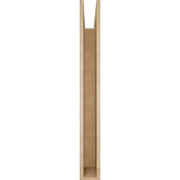 Ekena Millwork - BKTUR055X48X48WTL05RCPR - Timberthane Faux Wood Westlake Style Bracket, Block Ends, 5 1/2"W x 48"D x 48"H, Primed Tan