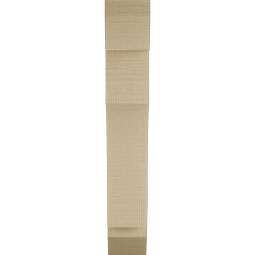 Ekena Millwork - BKTUR035X14X22WTL06RCPR - Timberthane Faux Wood Westlake Style Bracket, Slat Ends, 3 1/2"W x 14"D x 22"H, Primed Tan