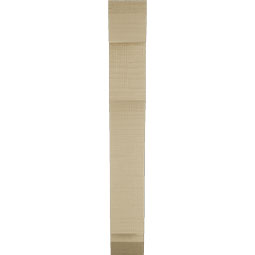 Ekena Millwork - BKTUR035X14X26WTL06RCPR - Timberthane Faux Wood Westlake Style Bracket, Slat Ends, 3 1/2"W x 14"D x 26"H, Primed Tan