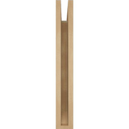 Ekena Millwork - BKTUR035X14X26WTL06RCPR - Timberthane Faux Wood Westlake Style Bracket, Slat Ends, 3 1/2"W x 14"D x 26"H, Primed Tan