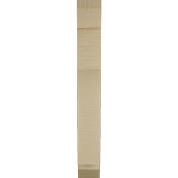Ekena Millwork - BKTUR035X16X28WTL06RCPR - Timberthane Faux Wood Westlake Style Bracket, Slat Ends, 3 1/2"W x 16"D x 28"H, Primed Tan