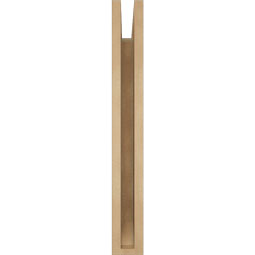 Ekena Millwork - BKTUR035X16X28WTL06RCPR - Timberthane Faux Wood Westlake Style Bracket, Slat Ends, 3 1/2"W x 16"D x 28"H, Primed Tan