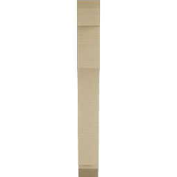 Ekena Millwork - BKTUR035X18X30WTL06RCPR - Timberthane Faux Wood Westlake Style Bracket, Slat Ends, 3 1/2"W x 18"D x 30"H, Primed Tan