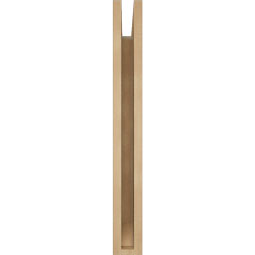 Ekena Millwork - BKTUR035X18X30WTL06RCPR - Timberthane Faux Wood Westlake Style Bracket, Slat Ends, 3 1/2"W x 18"D x 30"H, Primed Tan