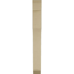 Ekena Millwork - BKTUR035X20X32WTL06RCPR - Timberthane Faux Wood Westlake Style Bracket, Slat Ends, 3 1/2"W x 20"D x 32"H, Primed Tan