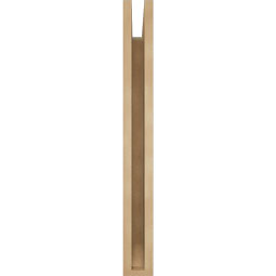 Ekena Millwork - BKTUR035X20X32WTL06RCPR - Timberthane Faux Wood Westlake Style Bracket, Slat Ends, 3 1/2"W x 20"D x 32"H, Primed Tan