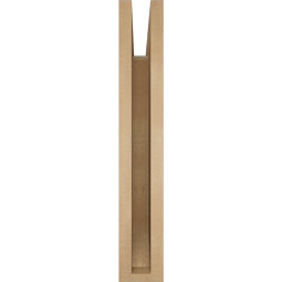 Ekena Millwork - BKTUR035X22X22WTL06RCPR - Timberthane Faux Wood Westlake Style Bracket, Slat Ends, 3 1/2"W x 22"D x 22"H, Primed Tan