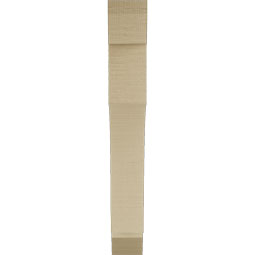 Ekena Millwork - BKTUR035X22X26WTL06RCPR - Timberthane Faux Wood Westlake Style Bracket, Slat Ends, 3 1/2"W x 22"D x 26"H, Primed Tan