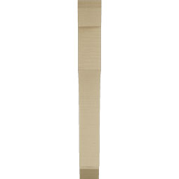 Ekena Millwork - BKTUR035X22X30WTL06RCPR - Timberthane Faux Wood Westlake Style Bracket, Slat Ends, 3 1/2"W x 22"D x 30"H, Primed Tan