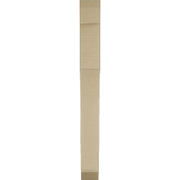 Ekena Millwork - BKTUR035X22X34WTL06RCPR - Timberthane Faux Wood Westlake Style Bracket, Slat Ends, 3 1/2"W x 22"D x 34"H, Primed Tan