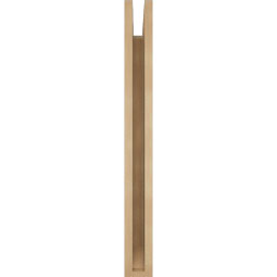 Ekena Millwork - BKTUR035X22X34WTL06RCPR - Timberthane Faux Wood Westlake Style Bracket, Slat Ends, 3 1/2"W x 22"D x 34"H, Primed Tan