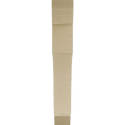 Ekena Millwork - BKTUR035X24X24WTL06RCPR - Timberthane Faux Wood Westlake Style Bracket, Slat Ends, 3 1/2"W x 24"D x 24"H, Primed Tan
