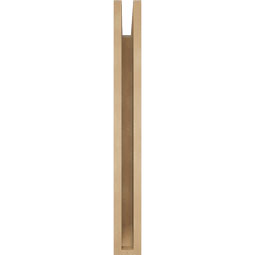 Ekena Millwork - BKTUR035X24X32WTL06RCPR - Timberthane Faux Wood Westlake Style Bracket, Slat Ends, 3 1/2"W x 24"D x 32"H, Primed Tan