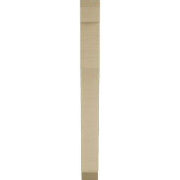 Ekena Millwork - BKTUR035X24X36WTL06RCPR - Timberthane Faux Wood Westlake Style Bracket, Slat Ends, 3 1/2"W x 24"D x 36"H, Primed Tan