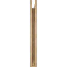 Ekena Millwork - BKTUR035X24X36WTL06RCPR - Timberthane Faux Wood Westlake Style Bracket, Slat Ends, 3 1/2"W x 24"D x 36"H, Primed Tan