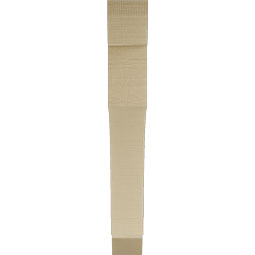 Ekena Millwork - BKTUR035X26X26WTL06RCPR - Timberthane Faux Wood Westlake Style Bracket, Slat Ends, 3 1/2"W x 26"D x 26"H, Primed Tan