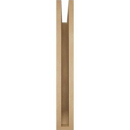 Ekena Millwork - BKTUR035X26X26WTL06RCPR - Timberthane Faux Wood Westlake Style Bracket, Slat Ends, 3 1/2"W x 26"D x 26"H, Primed Tan