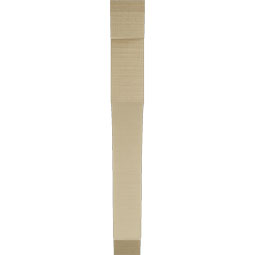 Ekena Millwork - BKTUR035X26X30WTL06RCPR - Timberthane Faux Wood Westlake Style Bracket, Slat Ends, 3 1/2"W x 26"D x 30"H, Primed Tan