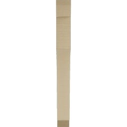 Ekena Millwork - BKTUR035X26X34WTL06RCPR - Timberthane Faux Wood Westlake Style Bracket, Slat Ends, 3 1/2"W x 26"D x 34"H, Primed Tan