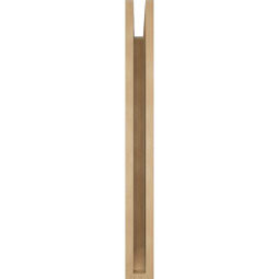 Ekena Millwork - BKTUR035X26X34WTL06RCPR - Timberthane Faux Wood Westlake Style Bracket, Slat Ends, 3 1/2"W x 26"D x 34"H, Primed Tan
