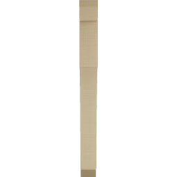 Ekena Millwork - BKTUR035X26X38WTL06RCPR - Timberthane Faux Wood Westlake Style Bracket, Slat Ends, 3 1/2"W x 26"D x 38"H, Primed Tan