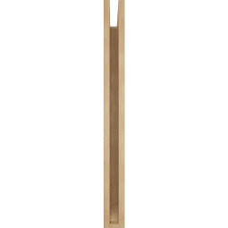 Ekena Millwork - BKTUR035X26X38WTL06RCPR - Timberthane Faux Wood Westlake Style Bracket, Slat Ends, 3 1/2"W x 26"D x 38"H, Primed Tan