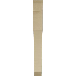 Ekena Millwork - BKTUR035X28X32WTL06RCPR - Timberthane Faux Wood Westlake Style Bracket, Slat Ends, 3 1/2"W x 28"D x 32"H, Primed Tan