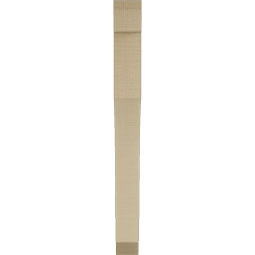 Ekena Millwork - BKTUR035X28X36WTL06RCPR - Timberthane Faux Wood Westlake Style Bracket, Slat Ends, 3 1/2"W x 28"D x 36"H, Primed Tan