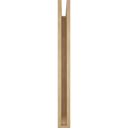 Ekena Millwork - BKTUR035X28X36WTL06RCPR - Timberthane Faux Wood Westlake Style Bracket, Slat Ends, 3 1/2"W x 28"D x 36"H, Primed Tan