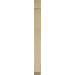 Ekena Millwork - BKTUR035X28X40WTL06RCPR - Timberthane Faux Wood Westlake Style Bracket, Slat Ends, 3 1/2"W x 28"D x 40"H, Primed Tan