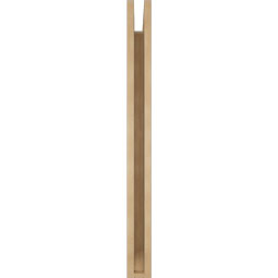 Ekena Millwork - BKTUR035X28X40WTL06RCPR - Timberthane Faux Wood Westlake Style Bracket, Slat Ends, 3 1/2"W x 28"D x 40"H, Primed Tan