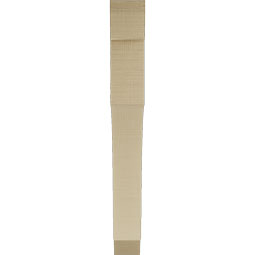 Ekena Millwork - BKTUR035X30X30WTL06RCPR - Timberthane Faux Wood Westlake Style Bracket, Slat Ends, 3 1/2"W x 30"D x 30"H, Primed Tan