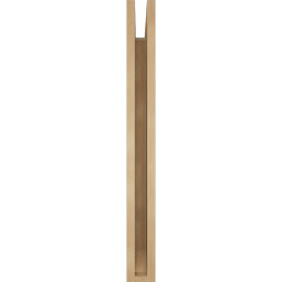 Ekena Millwork - BKTUR035X30X34WTL06RCPR - Timberthane Faux Wood Westlake Style Bracket, Slat Ends, 3 1/2"W x 30"D x 34"H, Primed Tan