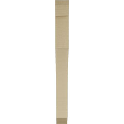 Ekena Millwork - BKTUR035X30X36WTL06RCPR - Timberthane Faux Wood Westlake Style Bracket, Slat Ends, 3 1/2"W x 30"D x 36"H, Primed Tan