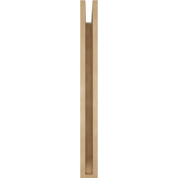 Ekena Millwork - BKTUR035X30X36WTL06RCPR - Timberthane Faux Wood Westlake Style Bracket, Slat Ends, 3 1/2"W x 30"D x 36"H, Primed Tan