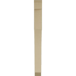 Ekena Millwork - BKTUR035X30X38WTL06RCPR - Timberthane Faux Wood Westlake Style Bracket, Slat Ends, 3 1/2"W x 30"D x 38"H, Primed Tan