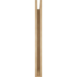Ekena Millwork - BKTUR035X30X38WTL06RCPR - Timberthane Faux Wood Westlake Style Bracket, Slat Ends, 3 1/2"W x 30"D x 38"H, Primed Tan