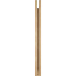 Ekena Millwork - BKTUR035X30X42WTL06RCPR - Timberthane Faux Wood Westlake Style Bracket, Slat Ends, 3 1/2"W x 30"D x 42"H, Primed Tan
