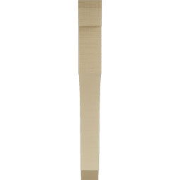 Ekena Millwork - BKTUR035X32X32WTL06RCPR - Timberthane Faux Wood Westlake Style Bracket, Slat Ends, 3 1/2"W x 32"D x 32"H, Primed Tan