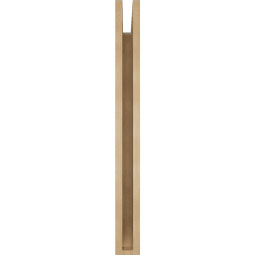 Ekena Millwork - BKTUR035X32X36WTL06RCPR - Timberthane Faux Wood Westlake Style Bracket, Slat Ends, 3 1/2"W x 32"D x 36"H, Primed Tan